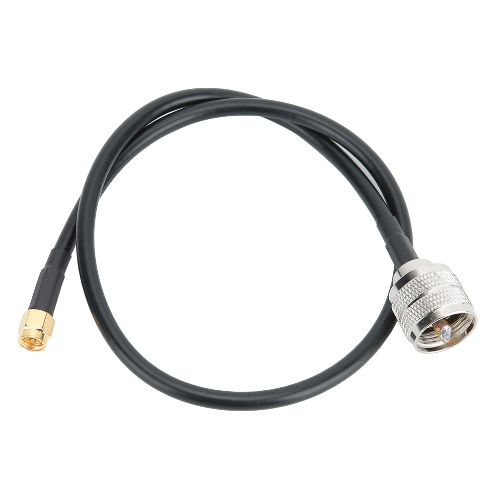 Copper Core SMA Male to UHF PL259 Male Adapter Cable with Flexible UV Protection FR PVC Outer Sheath