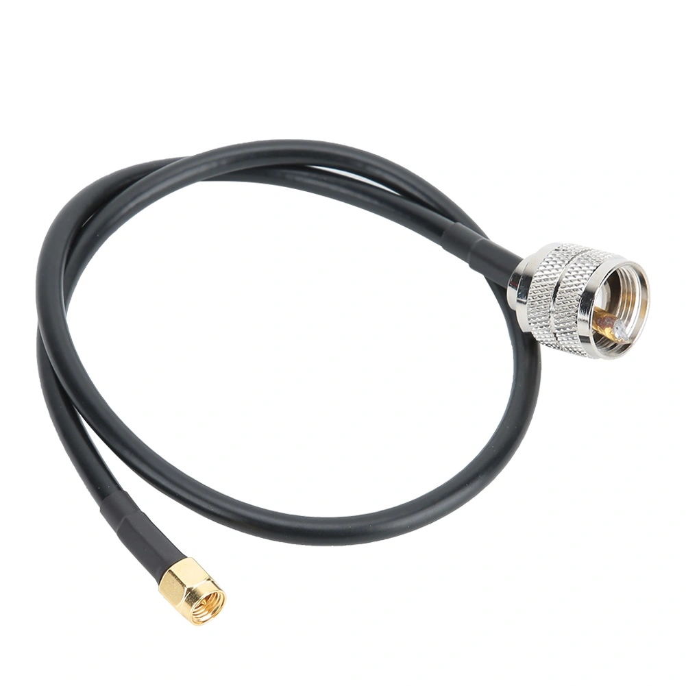 Copper Core SMA Male to UHF PL259 Male Adapter Cable with Flexible UV Protection FR PVC Outer Sheath