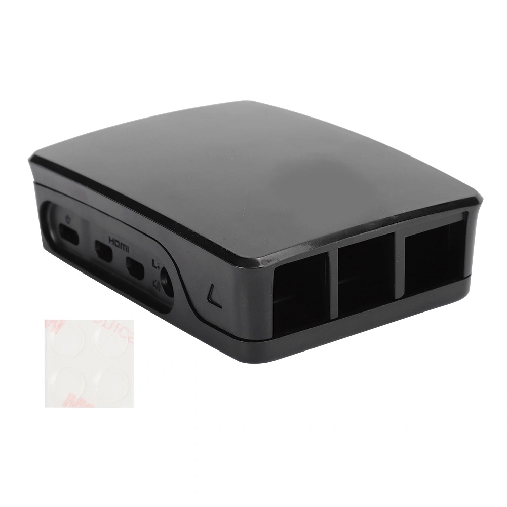 ABS Case Enclosure Box Black White Fits for Raspberry Pi 4B Protective Shell BoxBlack
