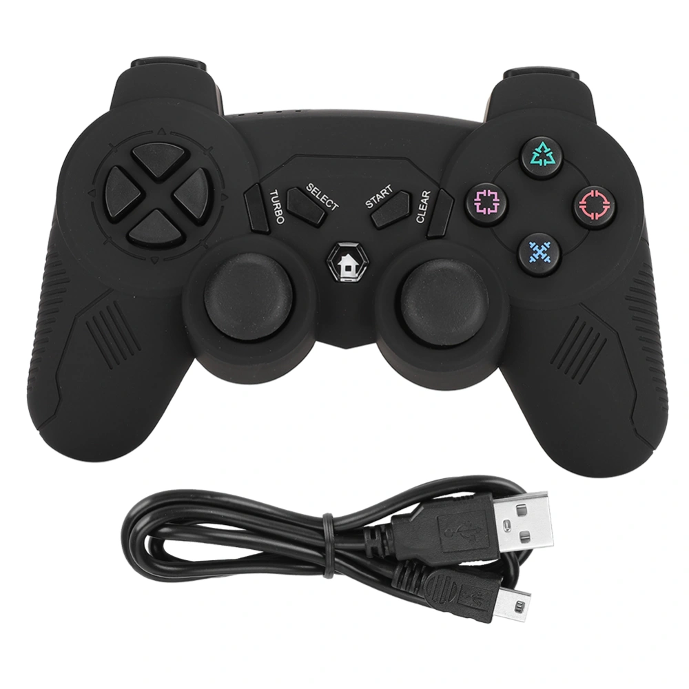 Plastic Wireless Bluetooth Gamepad Double Vibration with Body Sense Control Handle for PS3