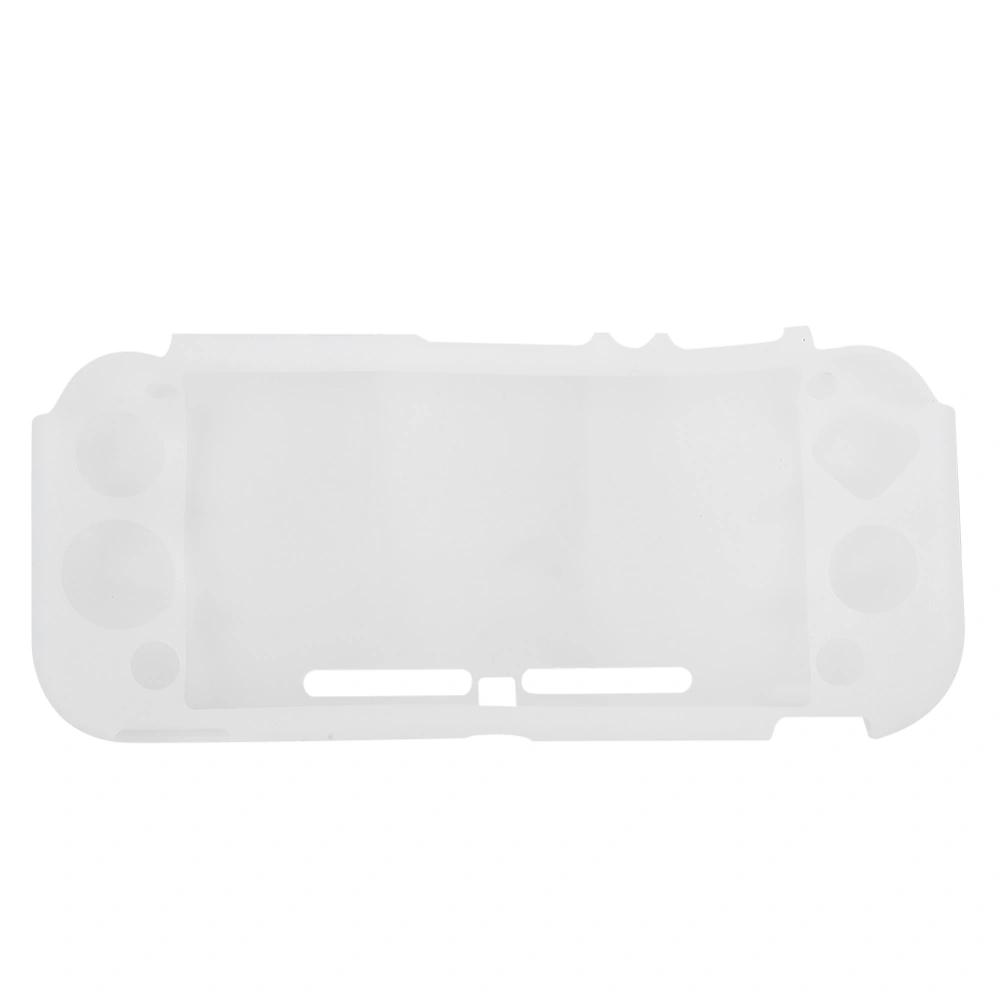 Allinclusive Protective Shell Cover Silicone Case For Switch Lite Console Game Machine(Transparent White )