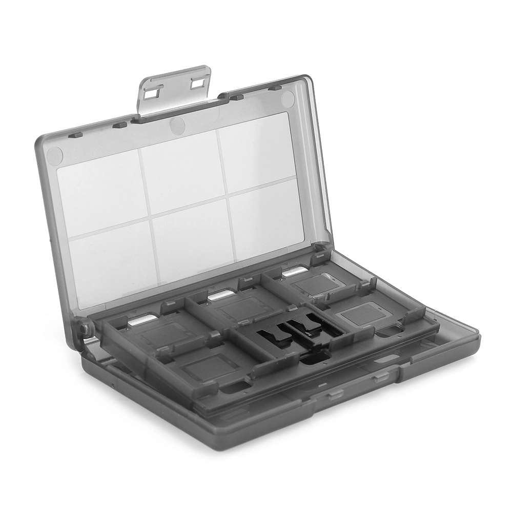 12‑In‑1 Game Card Case Anti‑Dust Protective Storage Box Hard Shell Fit for Nintendo Switch(Black )