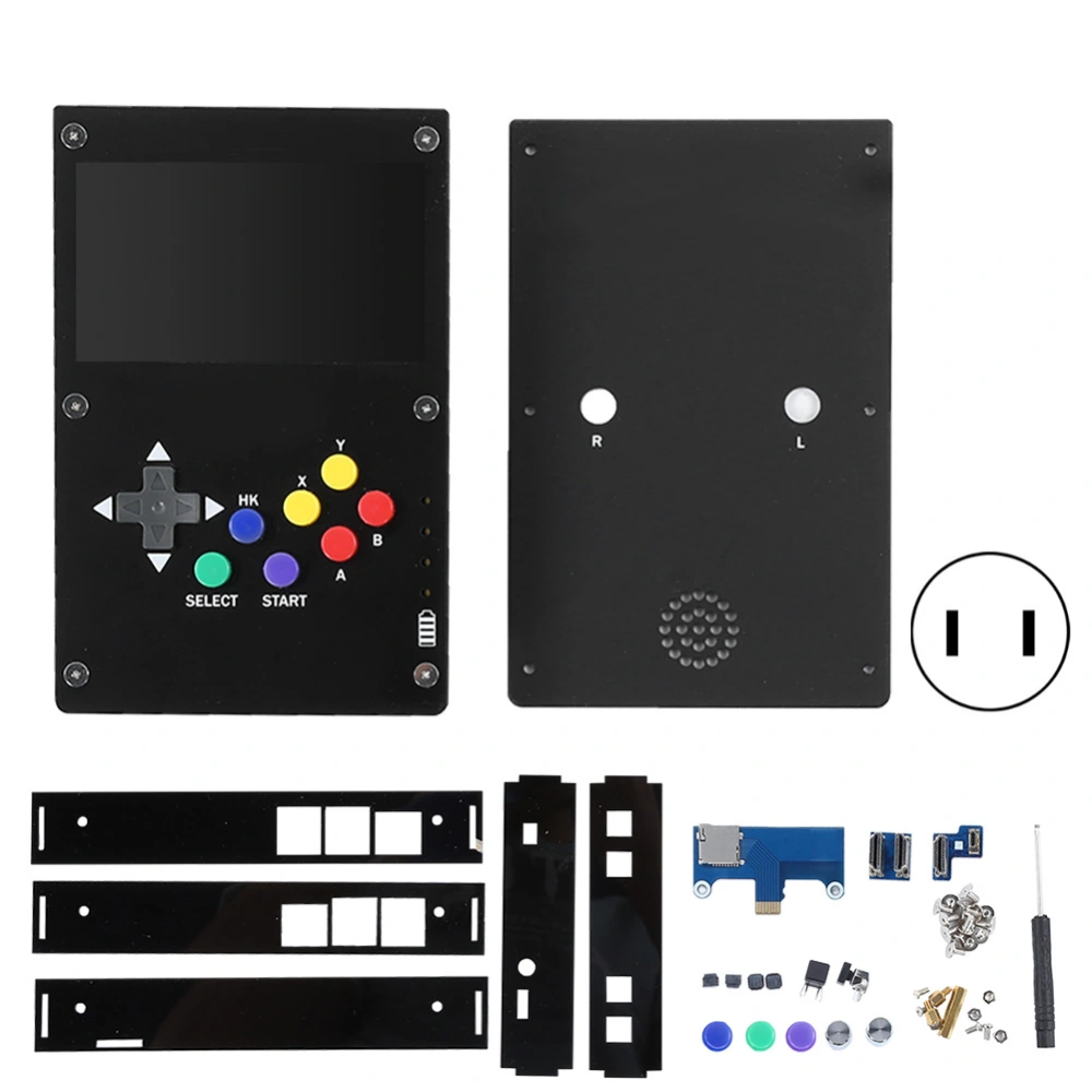 4.3 Inch IPS Display Screen Handheld Game Console for Raspberry Pi 3b 4B 100&#8209;240V(US Plug )