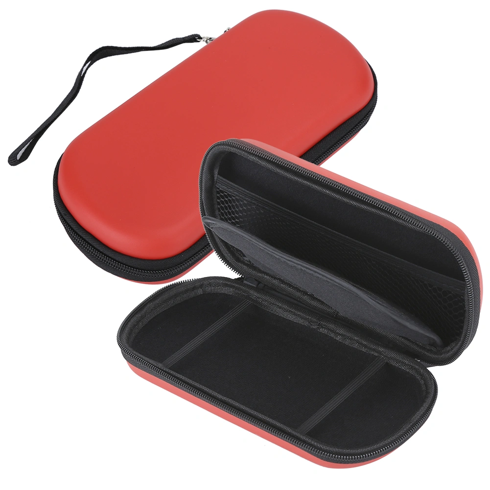 2PCS Portable Storage Bag Protective EVA Hard Carry Case for PSVita 1000 2000 ConsoleRed