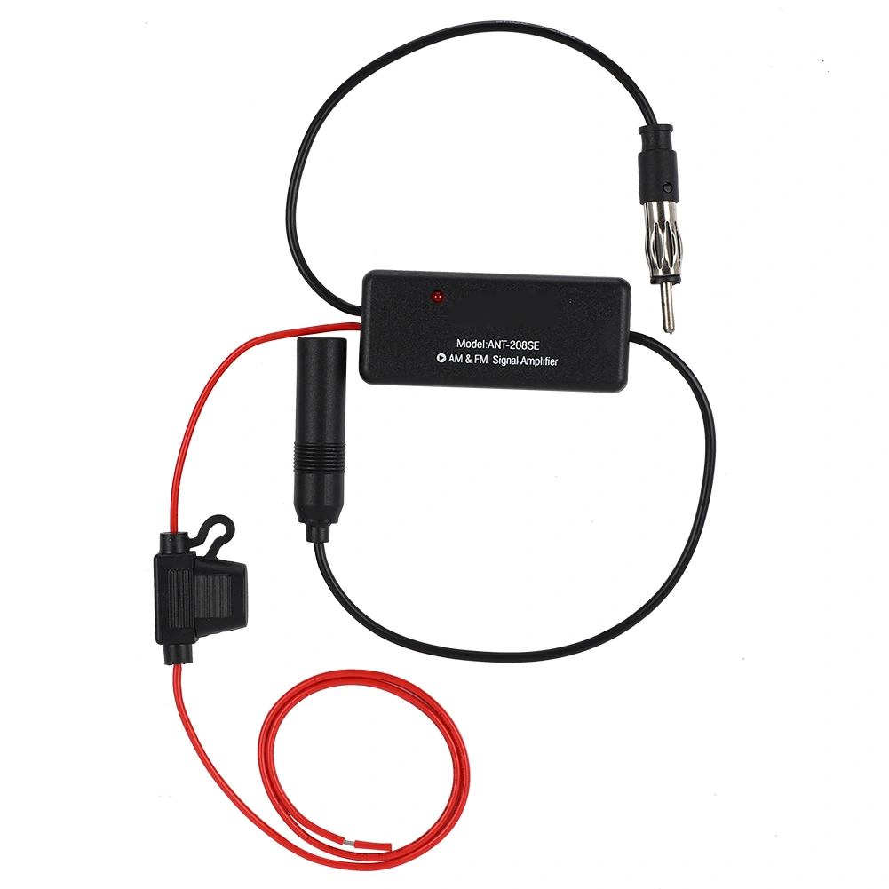 AM FM Radio Antenna Amplifier with Magnetic Ring and Strong Anti Interference for Noise Removal