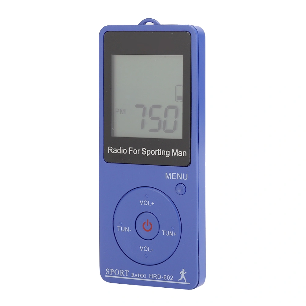 Compact Portable FM/AM Frequency Adjustment Digital Display with Pedometer Function Mini Sports Radio