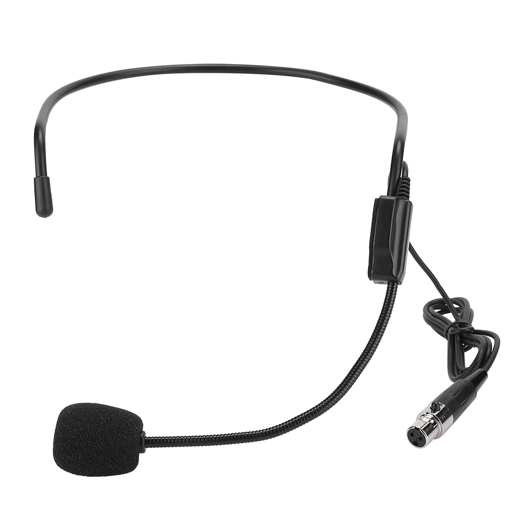 2PCS Mini XLR 3pin TA3F Plug Head Wearing Amplifying Microphone for Performance Sports