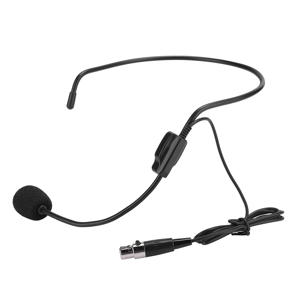 2PCS Mini XLR 3pin TA3F Plug Head Wearing Amplifying Microphone for Performance Sports