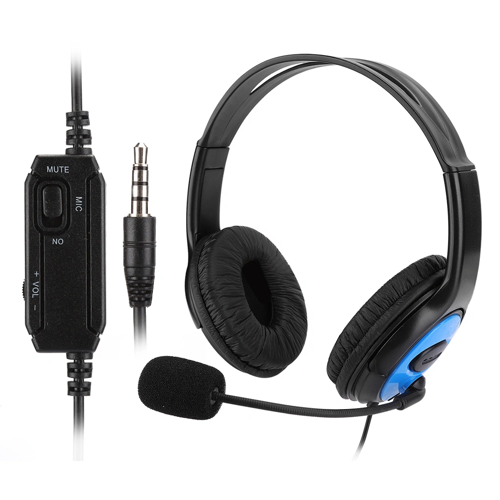 A4 ABS Lightweight Gaming Headset Noise Reduction Microphone Headphone Equipment for PS4/X ONE