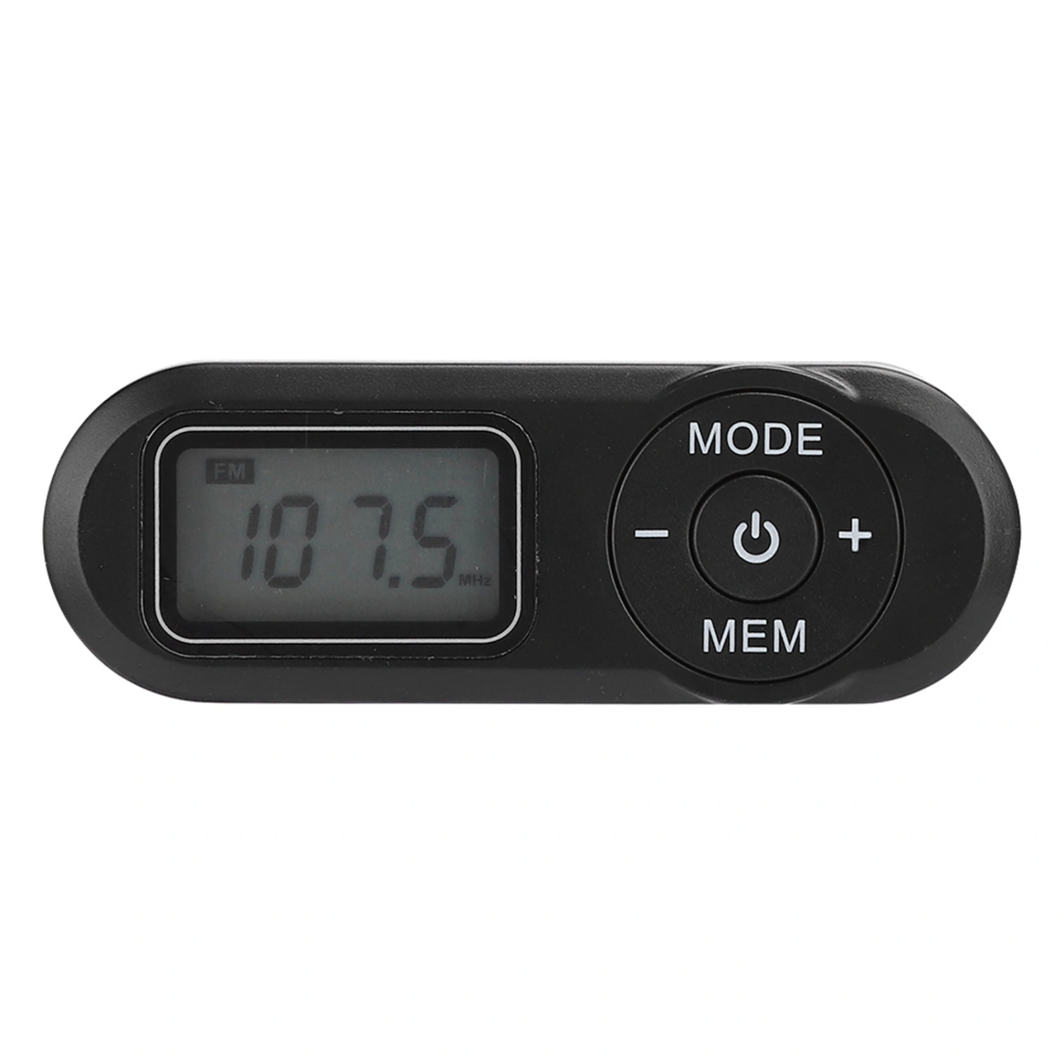 DSP Mini Portable 1.1inch LCD Digital FM Radio Music Player Black with Earphone