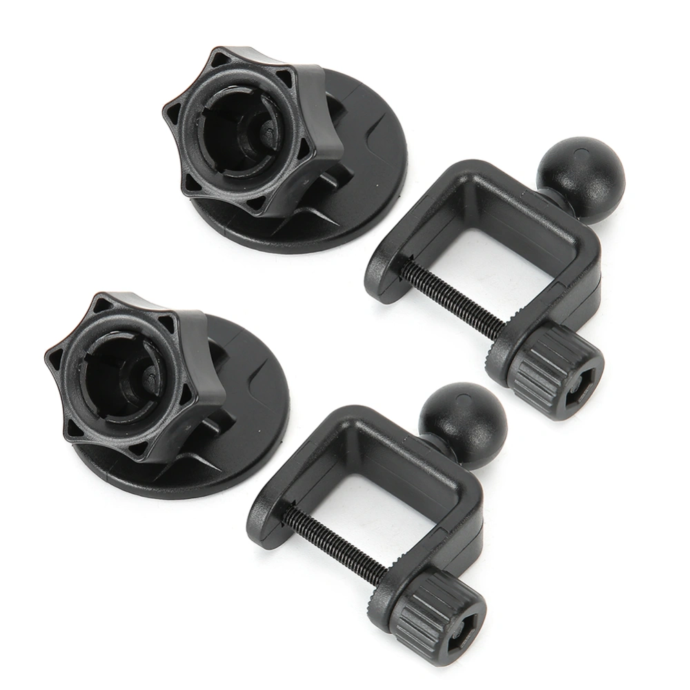 2PCS HDH3011 Mini 3MM Car Bracket Instrument Panel Holder Window Recorder Support U Head(U Head )