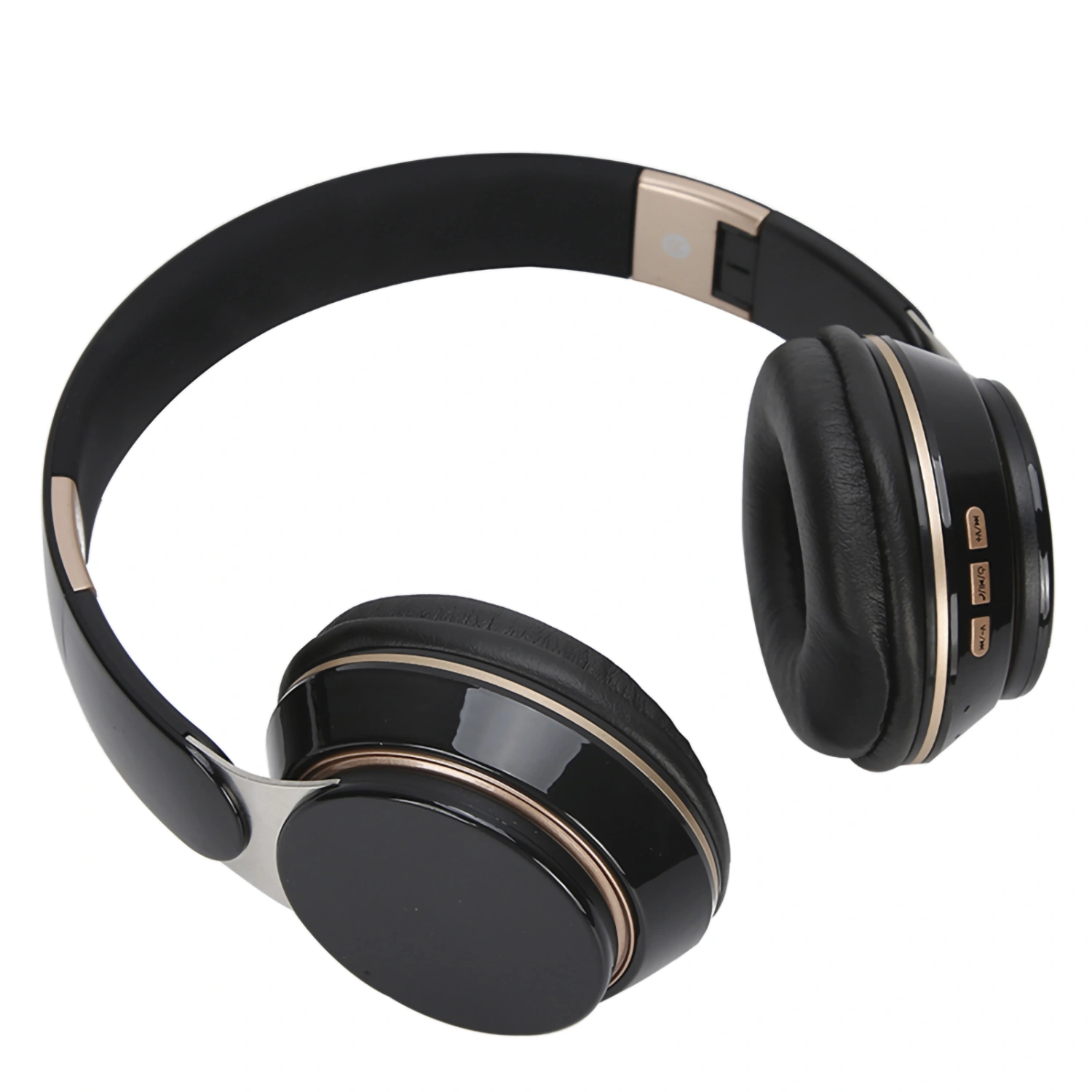 Bluetooth 5.0 Earpiece Wireless Over Ear Stereo Headset with Microphone Gaming HeadsetsBlack