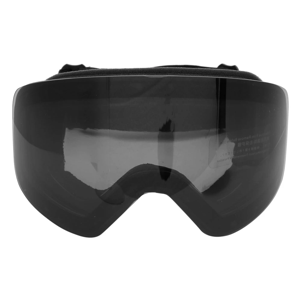 Unisex Adult Outdoor Double Lens Magnitic Large View Ski Cyling Goggles Mask GlassesBlack