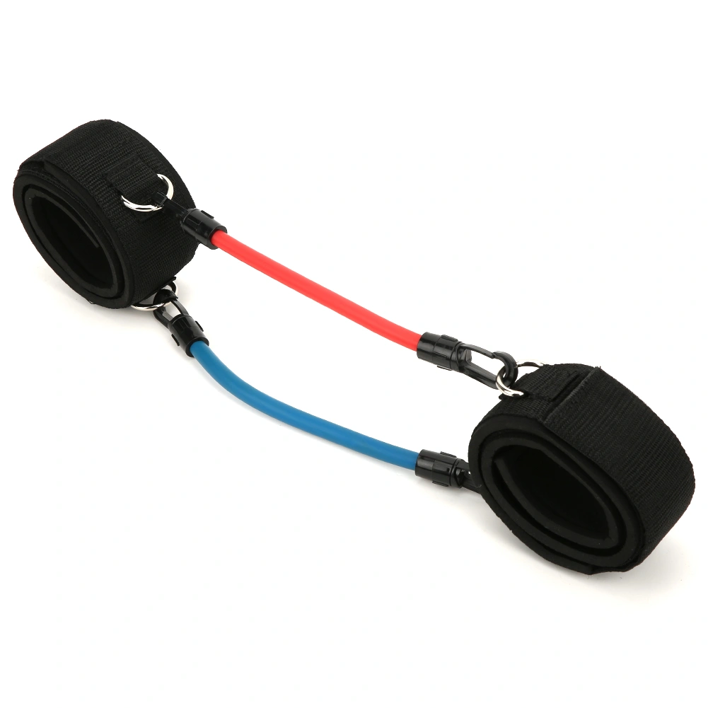 Latex Tube Anti-skid Adjustable Power Exercise Leg Strength Training Resistance Band Taekwondo Trainer(Set 1 )
