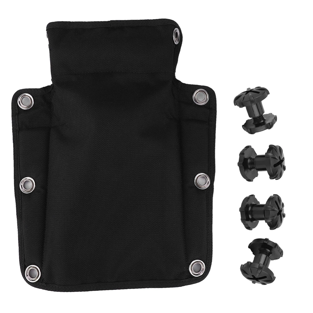 Black Nylon Heavy Duty Technical Scuba Diving Diver Harness Backplate Back Plate PadRD-808