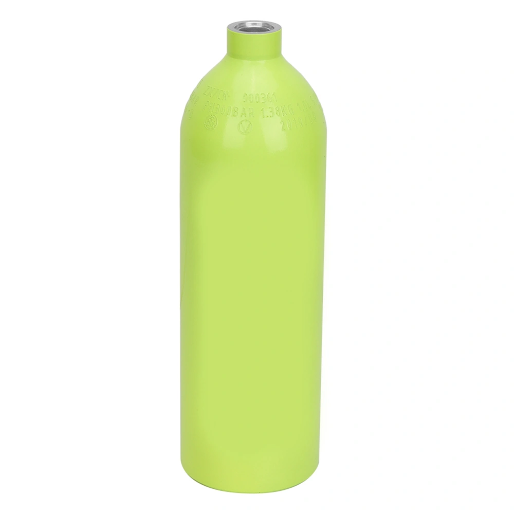 1L 6061 Aviation Aluminum Mini Scuba Diving Cylinder Snorkeling Oxygen Tank Dive Equipment Accessoryfluorescent green S411