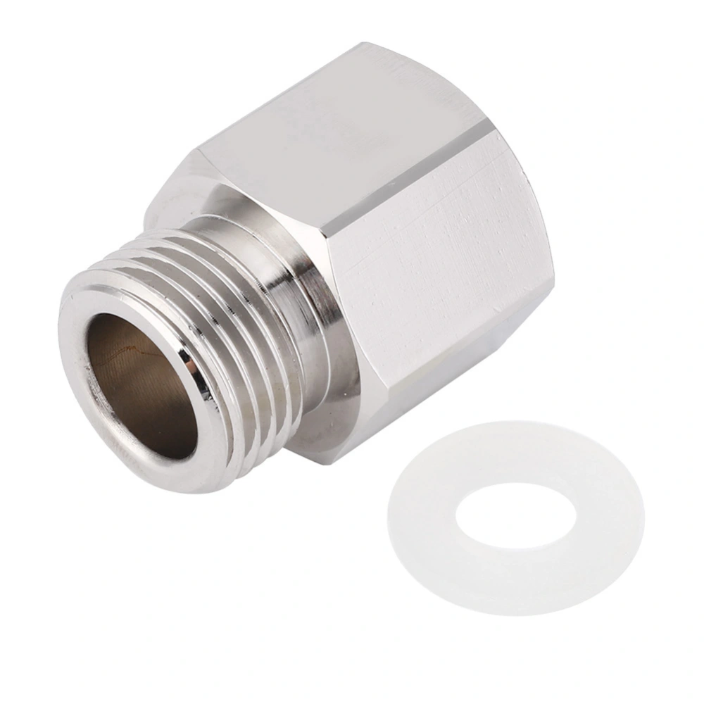 TR21‑4 to W21.8 Silver Aluminum Refill Pressure Relief Valve Adapter Converter Accesssory for Aquarium Cylinder