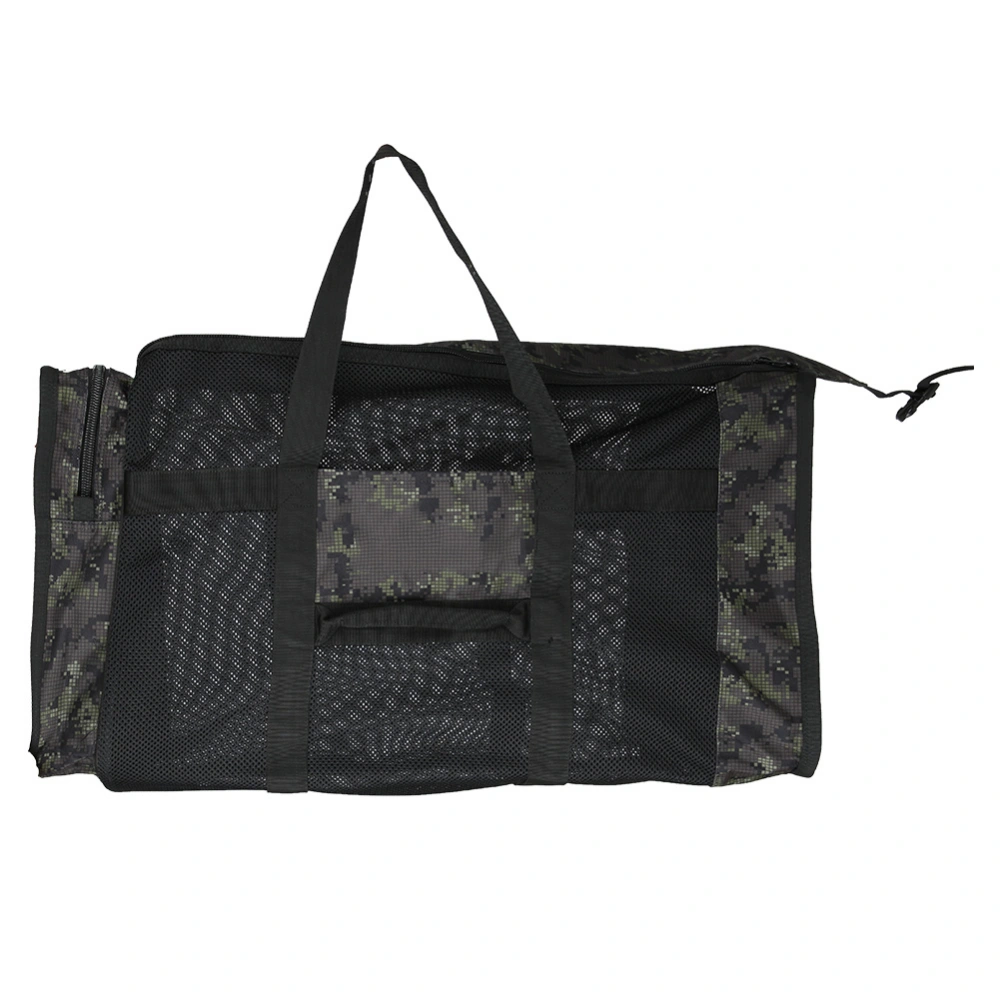 105L High Capacity Double Zipper Outdoor Diving Equipment Bag Swimming Supplies Flipper HandbagForest Camouflage 105L