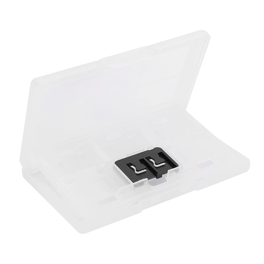 12‑In‑1 Game Card Case Anti‑Dust Protective Storage Box Hard Shell Fit for Nintendo Switch(White )