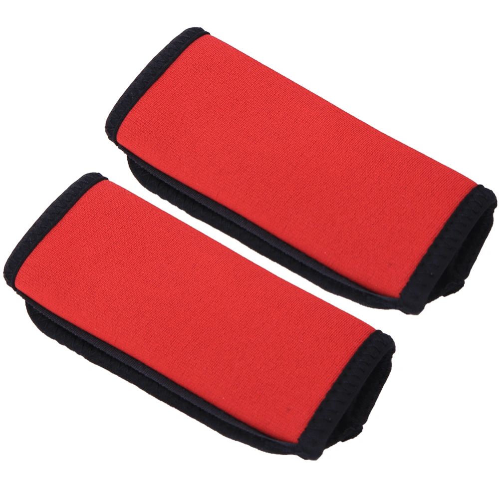 2PCS Neoprene Non-Slip Comfortable Soft Kayak Canoe Paddle Grips Kayak Boat Accessories(Red )