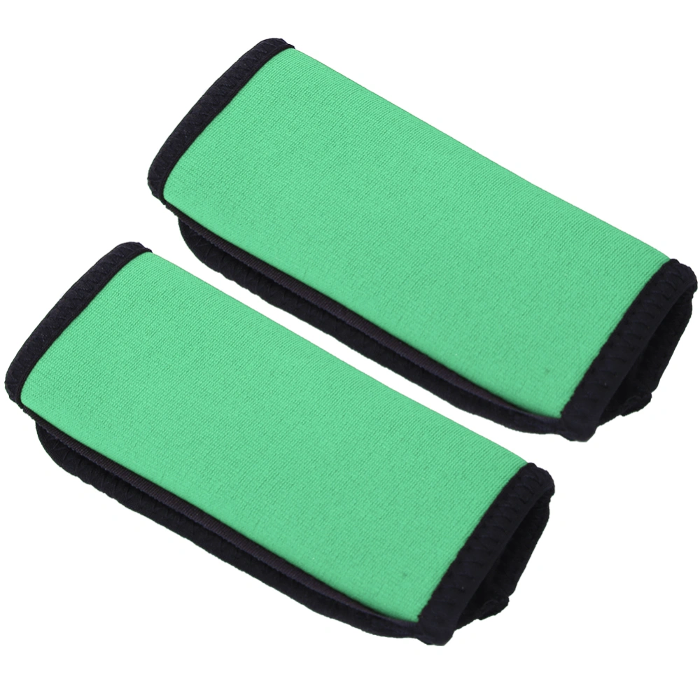 2PCS Neoprene Non-Slip Comfortable Soft Kayak Canoe Paddle Grips Kayak Boat Accessories(Green )