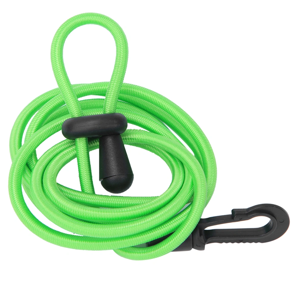 DIY Elastic Kayak Paddle Leash Bungee Rope Buckle Combination Lanyard Canoe AccessoryGreen