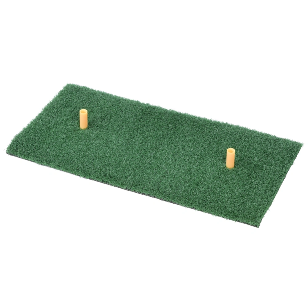 Nylon Grass SBR Lifelike Artificial Grass Foldable Golf Mat 30 x 60cm with 2 Rubber Tee