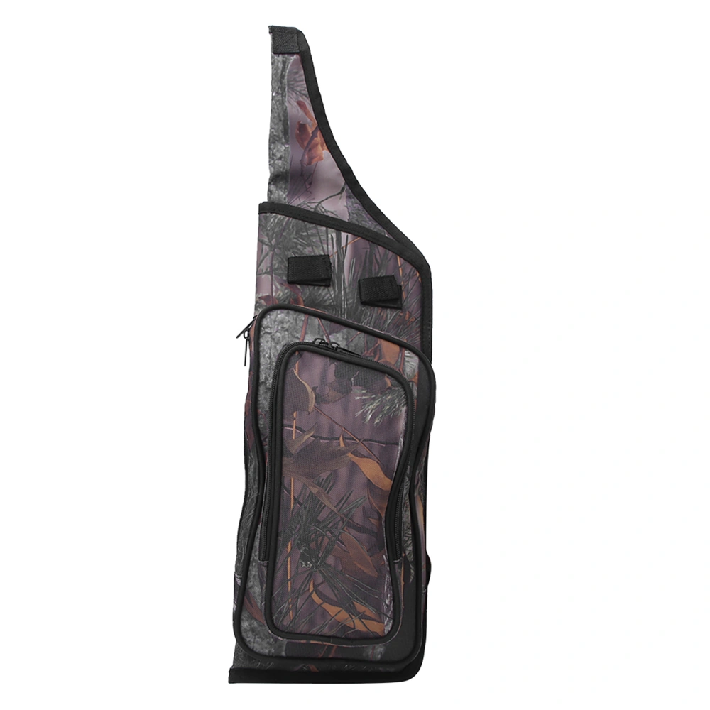 Portable 600D Oxford Cloth Archery Quiver Arrow Holder Pouch Single Shoulder Bag Hunting Shooting Accessoryleaves camouflage