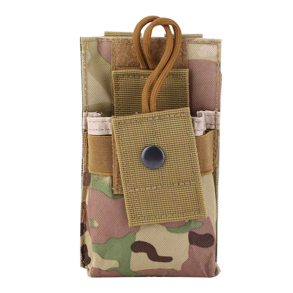 Nylon Outdoor Multifunction Molle Tactics Interphone Radio Storage Bag Military Camouflage Walkie Talkie PouchCP