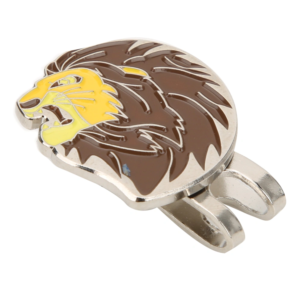 Portable Mini Golf Ball Marker Golfer Hat Clip Animal Lion Magnetic Outdoor Accessory