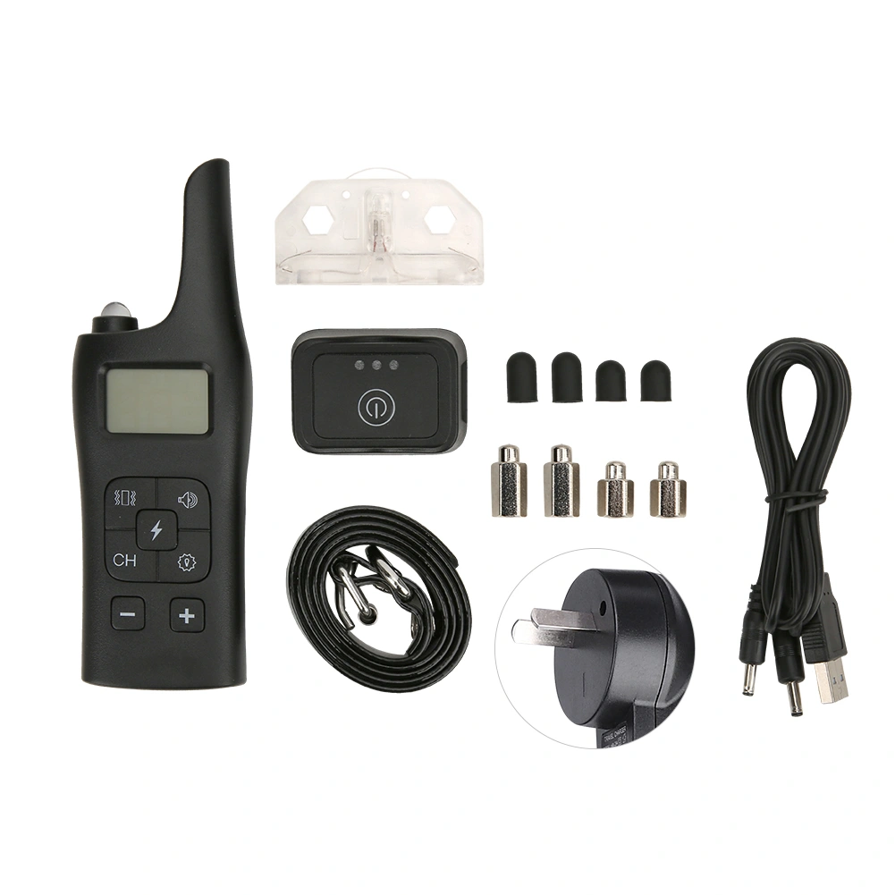 800m Remote Control Dog Trainer Waterproof Vibration Warning Electronic Collar110~240V AU Plug