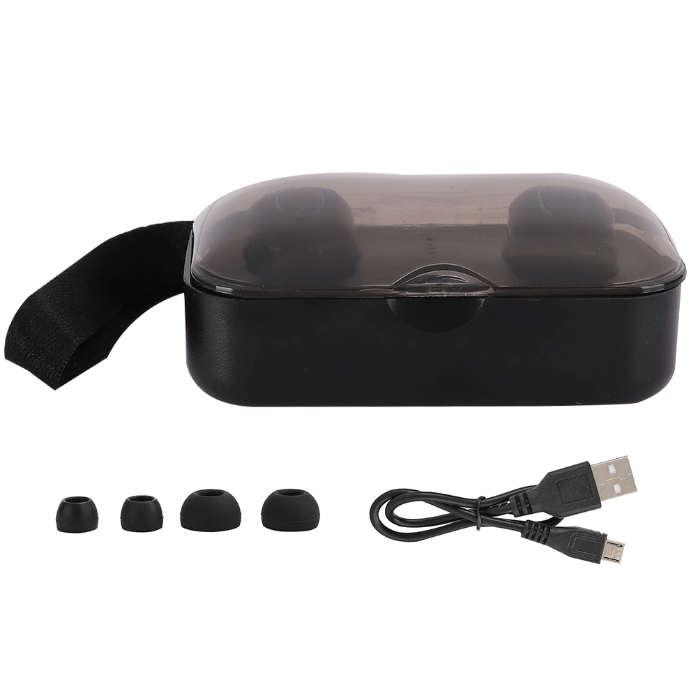 TI8S Wireless Bluetooth Earphones Portable Mini Sports Headsets with Charging BoxBlack