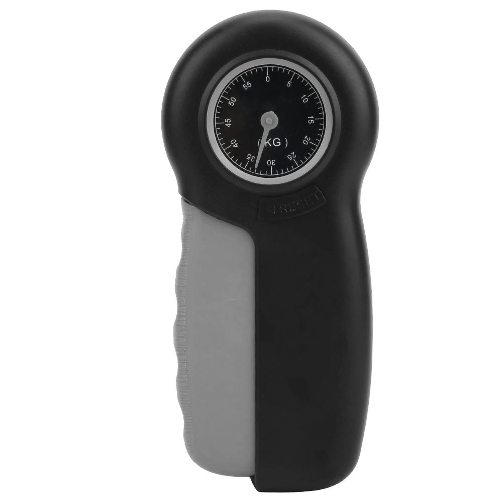 ABS Huge Screen Display Mechanical Wrist Strengthener Grip Force Gauge Hand Strength Measurement MeterBlack Gray