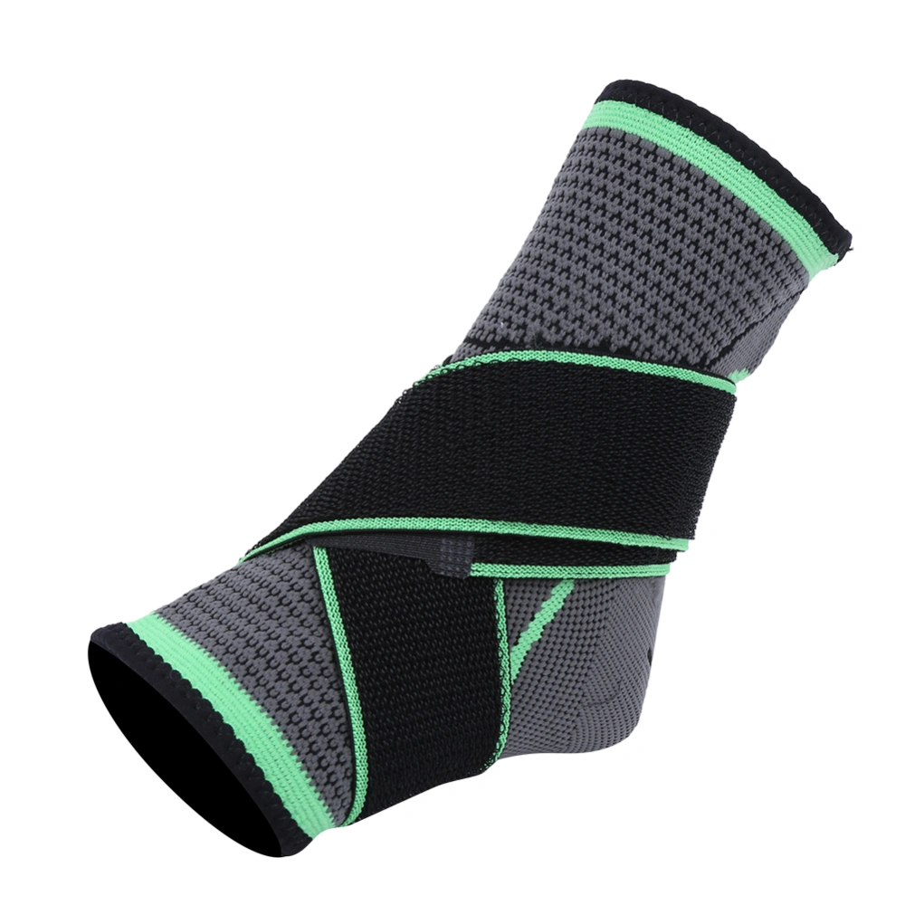 Outdoor Sports Compression Ankle Guard Wear Resisting Breathable Cycling Fitness Protective Gear(M )