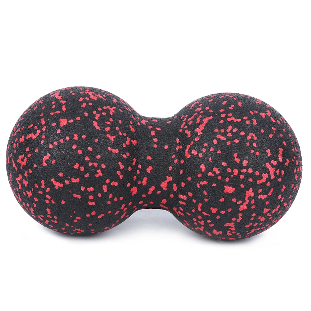 24x12cm Sports Massager Fitness Yoga Ball Massage Acupuncture Points Massaging Equipment(red black )