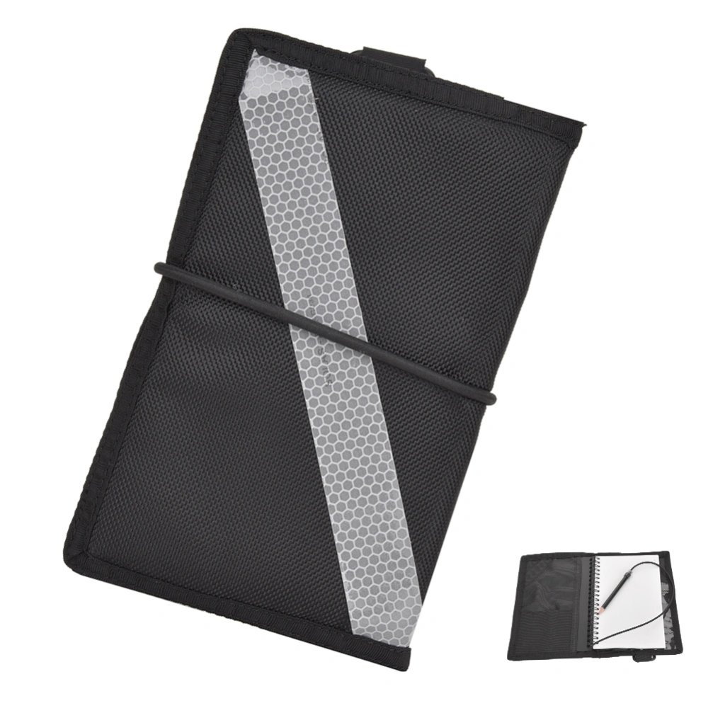 PU Coating Nylon Cloth Diving Notebook Underwater Writting Plate Scuba Snorkeling SuppliesReflective Stripe