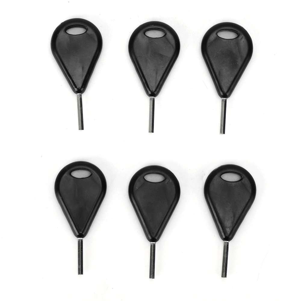 6 Pcs/Pack Surfboard Fin Hex Key Surf Fin Key Surfboard Accessories Surfing EquipmentBlack