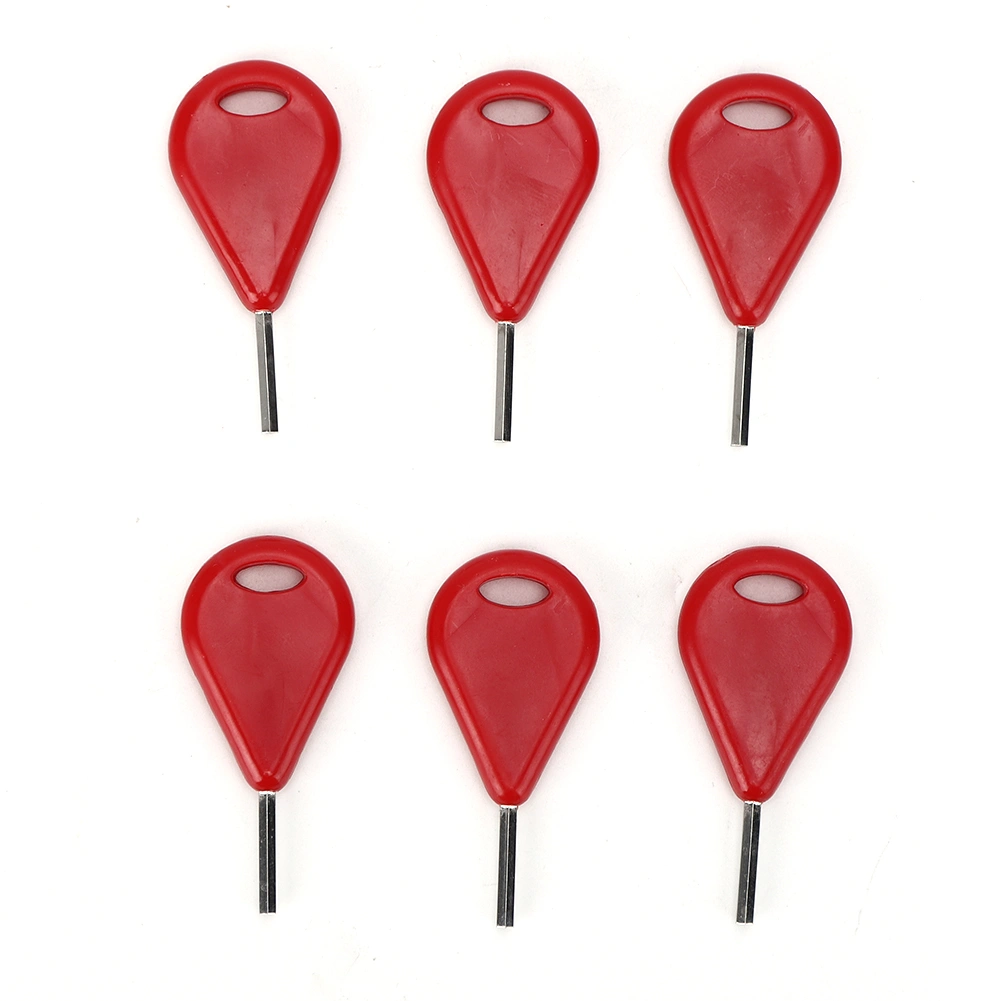 6 Pcs/Pack Surfboard Fin Hex Key Surf Fin Key Surfboard Accessories Surfing EquipmentRed
