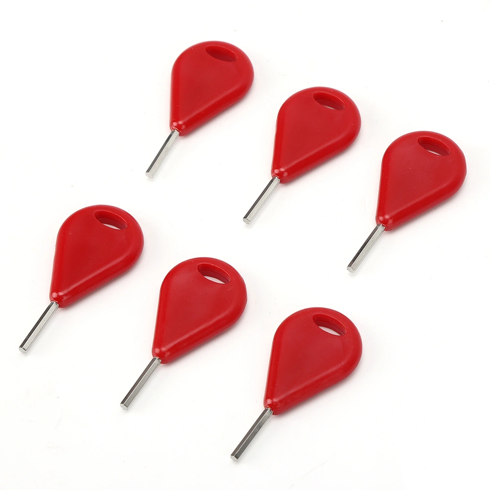 6 Pcs/Pack Surfboard Fin Hex Key Surf Fin Key Surfboard Accessories Surfing EquipmentRed