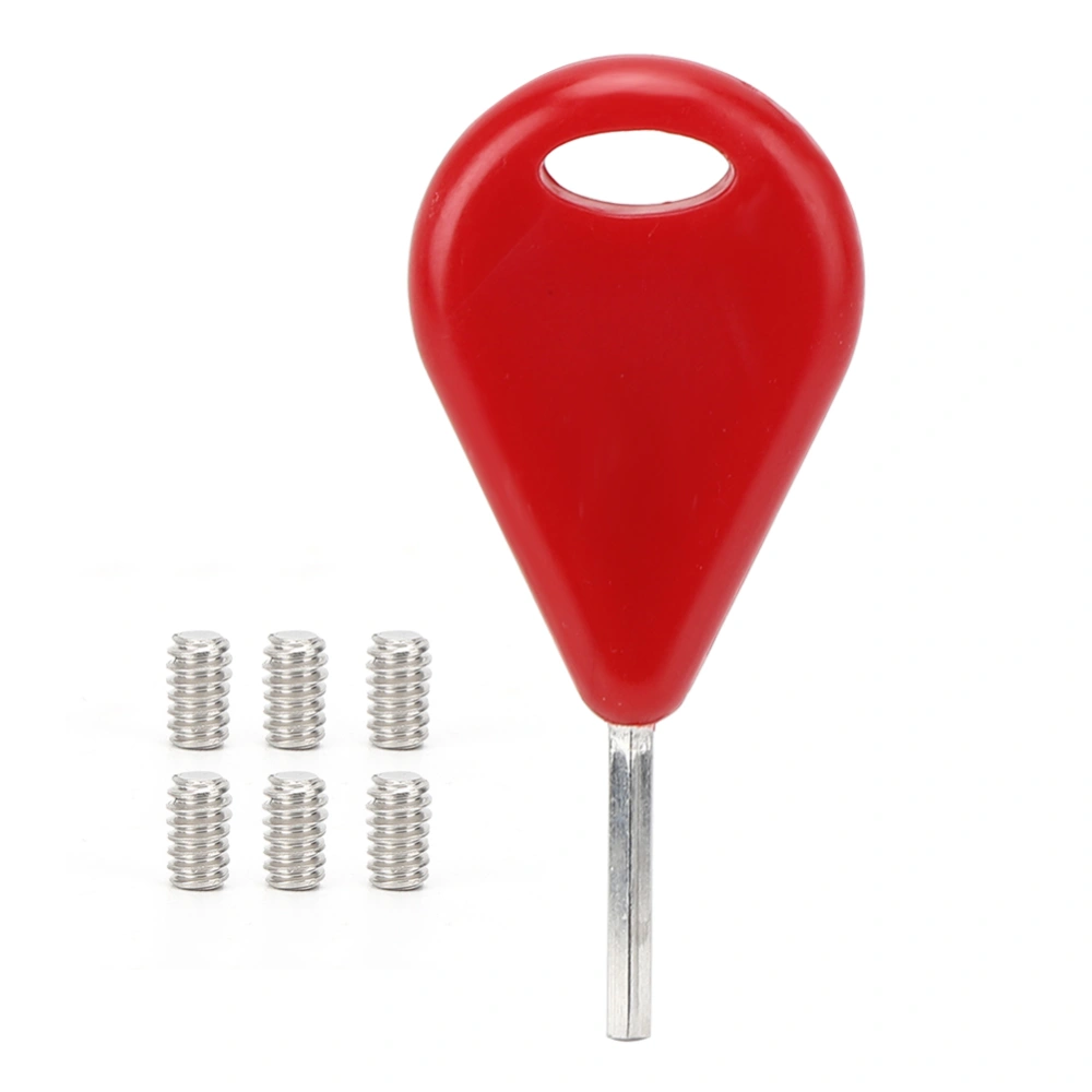 Surfboard Accessories Surf Fin Key Screws Set for FCS Fins Surfing Equipment(Red )