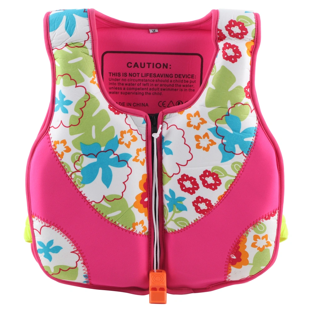 Neoprene Portable Children Safety Life Jacket Vest Floating Accessory for Kid Wearingpink