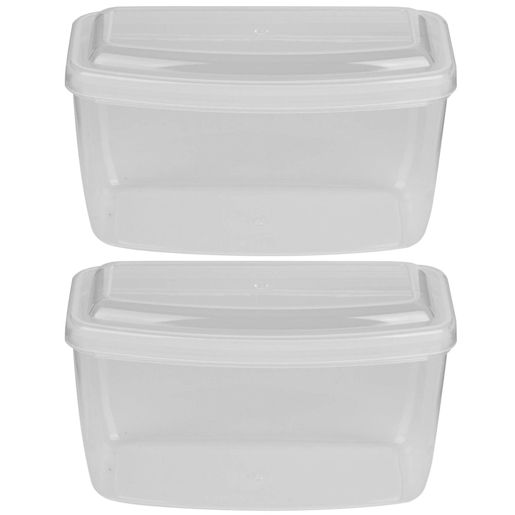 2Pcs PP Plastic Storage Box Swimming Glasses Box Dustproof Goggles Case for Diving Snorkeling EquipmentTranparent