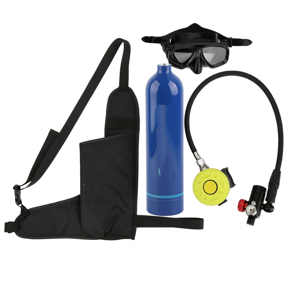 DEDEPU 1L Mini Diving Scuba 15-20mins Refillable Capability Empty Air Tank Oxygen CylinderBlue