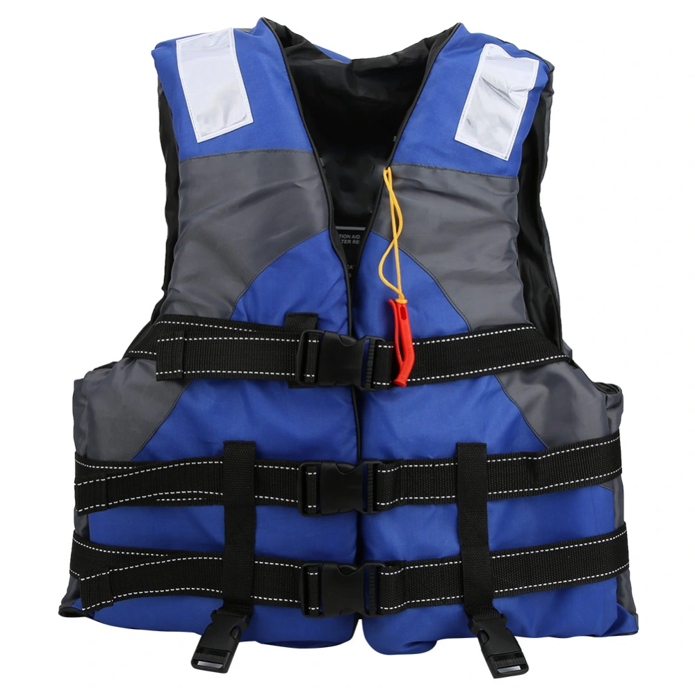 Professional Adult Life Jacket Vest Safety Protection for Swimming Snorkeling Sailing Stream-Trekking Blue