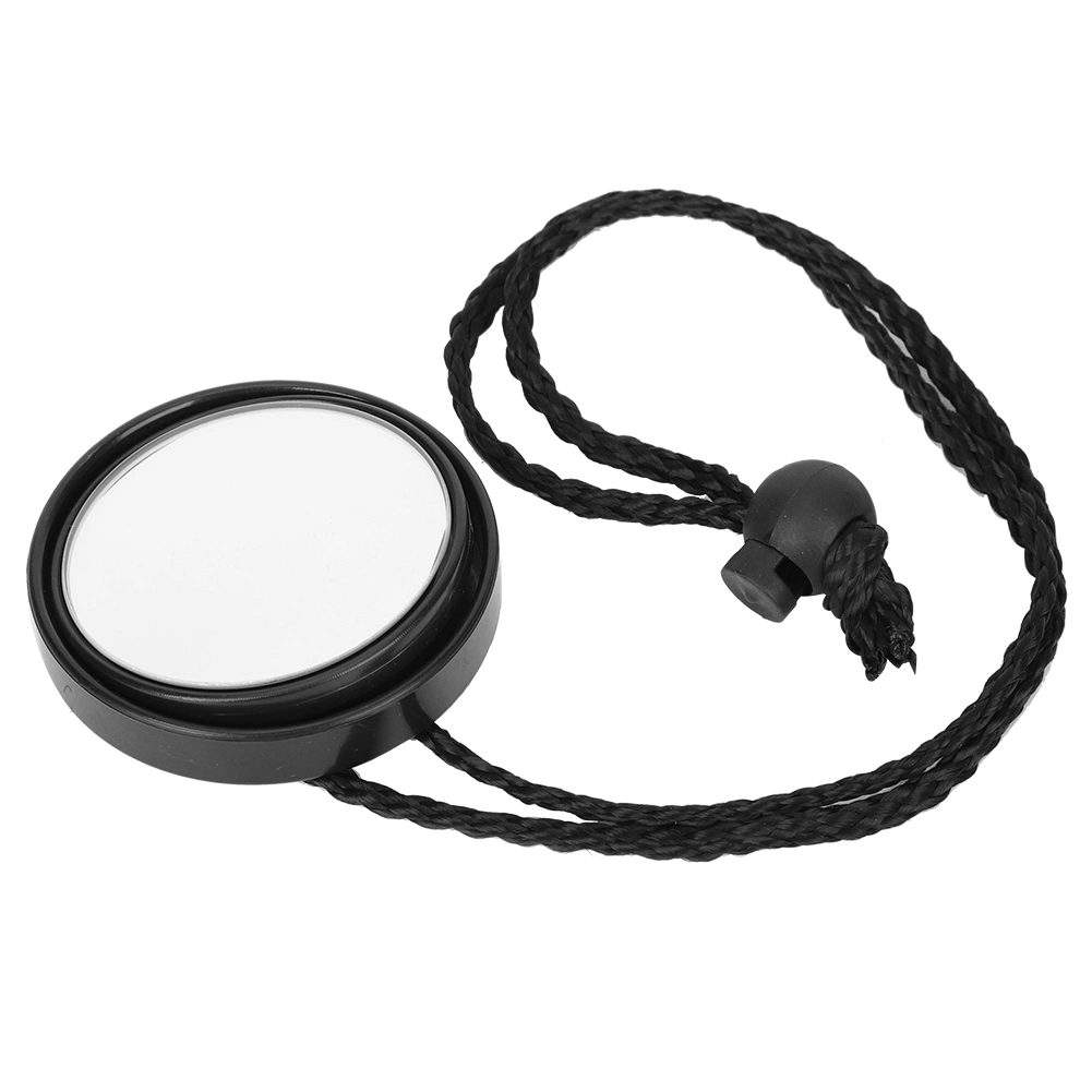 HSJ-928 Scuba Diving 360 Degrees Adjustable Rearview Mirror with Lanyard Side Hanging Cave Water Sports Safety Gear AccessoryBlack
