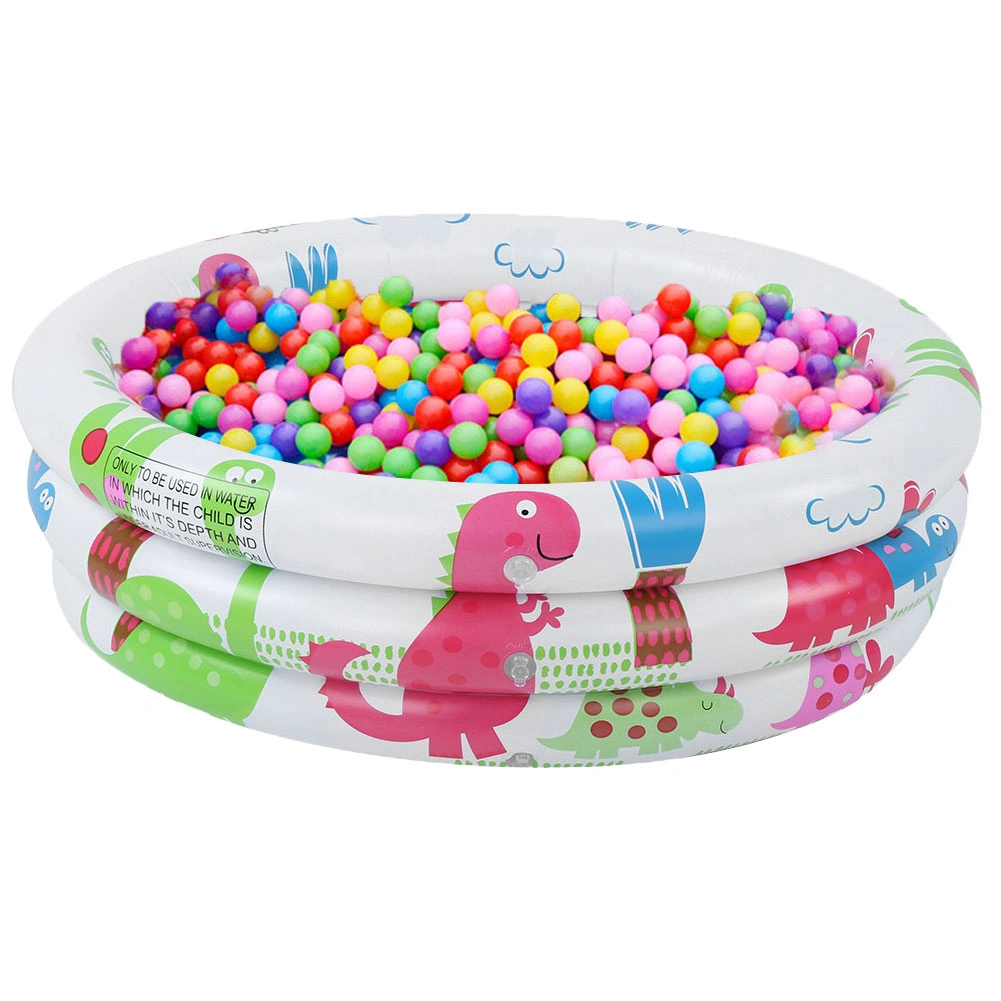 Cartoon Dinosaur Pattern Round PVC Inflatable Swimming Pool Bathtub for Children Kid