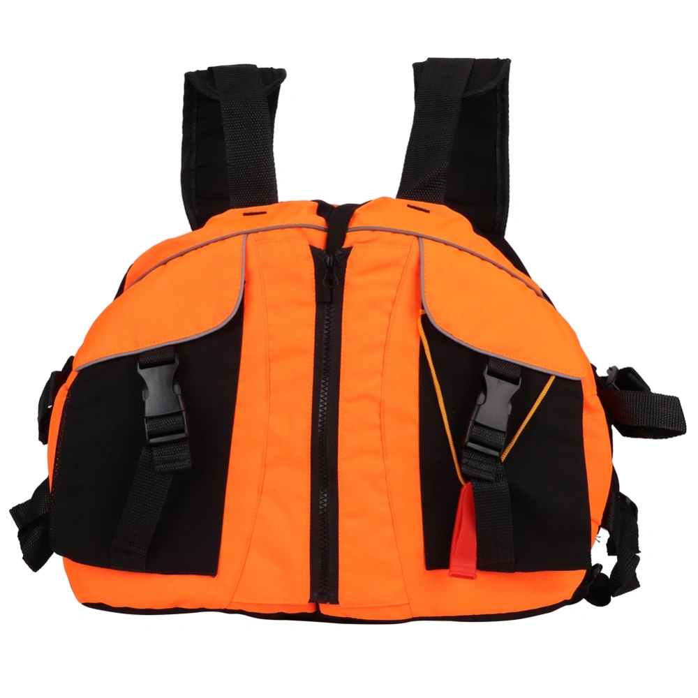 Adult Life Jacket Vest Beatle Shape Good Buoyancy Equipment for Canoeing Fishing Boatorange