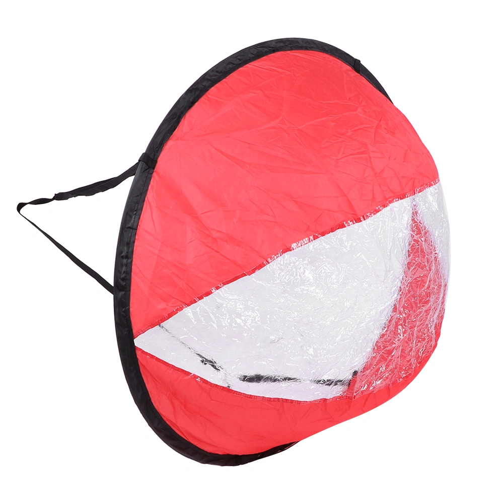 Polyester Taffeta Durable Folding Kayak Wind Sail Transparent Window Canoe Wind Sail Boat Water Sports AccessoryKayak Sailing Red