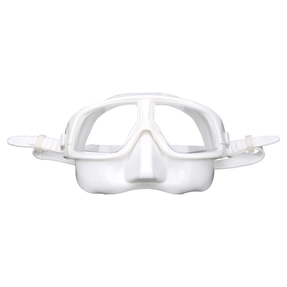 Silicone Diving Goggles Professional AntiFog Comfortable Waterproof Snorkeling Equipment(White )