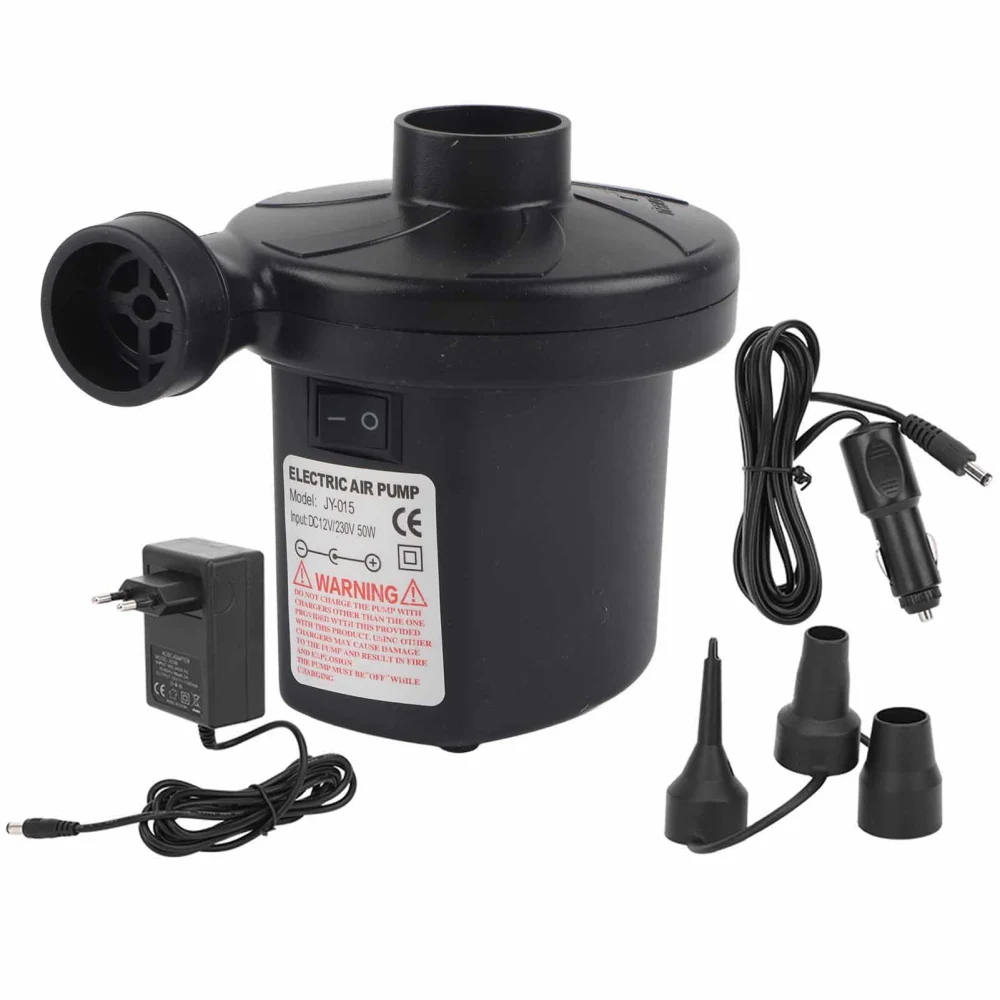 Portable Electric Air Pump Inflation Pumping Accessory for Outdoor Activities Camping 180V-240VAC/DC Charging Pump